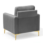 Upholstered Club Chair Accent Chair Velvet Arm Chair Comfortable Sofa Chair - See picture