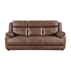 Worthington Dark Brown Upholstered 2-Piece Sofa Set
