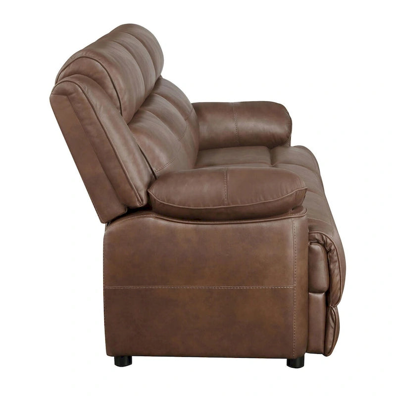 Worthington Dark Brown Upholstered 2-Piece Sofa Set