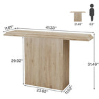 41.33-inch Wood Console Sofa Hallway Accent Table for Entryway