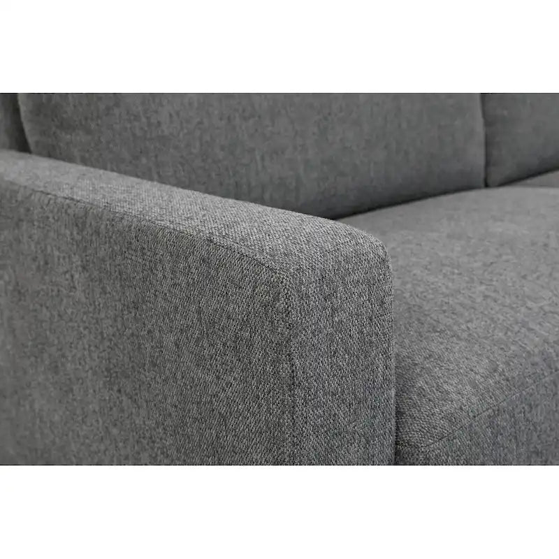Miles 2 Piece Sofa and Loveseat Sets with Reversible Back Pillows Mid Century Modern Sofa