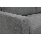 Miles 2 Piece Sofa and Loveseat Sets with Reversible Back Pillows Mid Century Modern Sofa