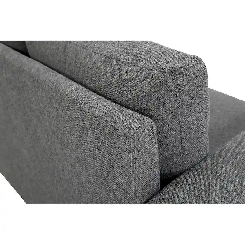 Miles 2 Piece Sofa and Loveseat Sets with Reversible Back Pillows Mid Century Modern Sofa