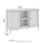 Bush Furniture Mayfield 48W Tall TV Stand Media Console.