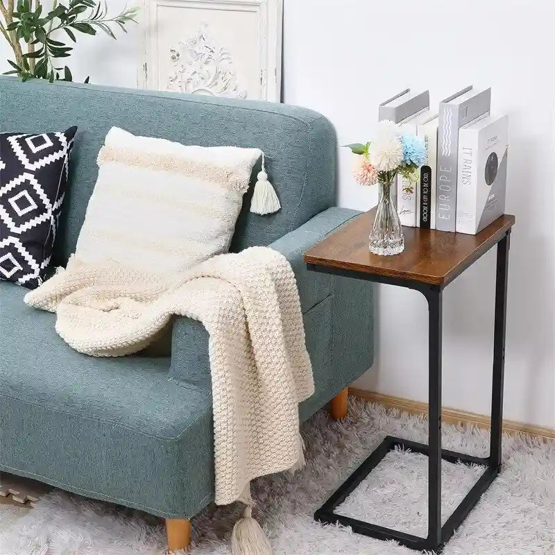 C-Shaped End Table - 11.8D x 15.7W x 24.4H