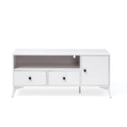 TV Stand Console Table Open Media Storage Entertainment Center with RGB LED Light - 47.24 in L x 15.74 in W x 20.47 in H