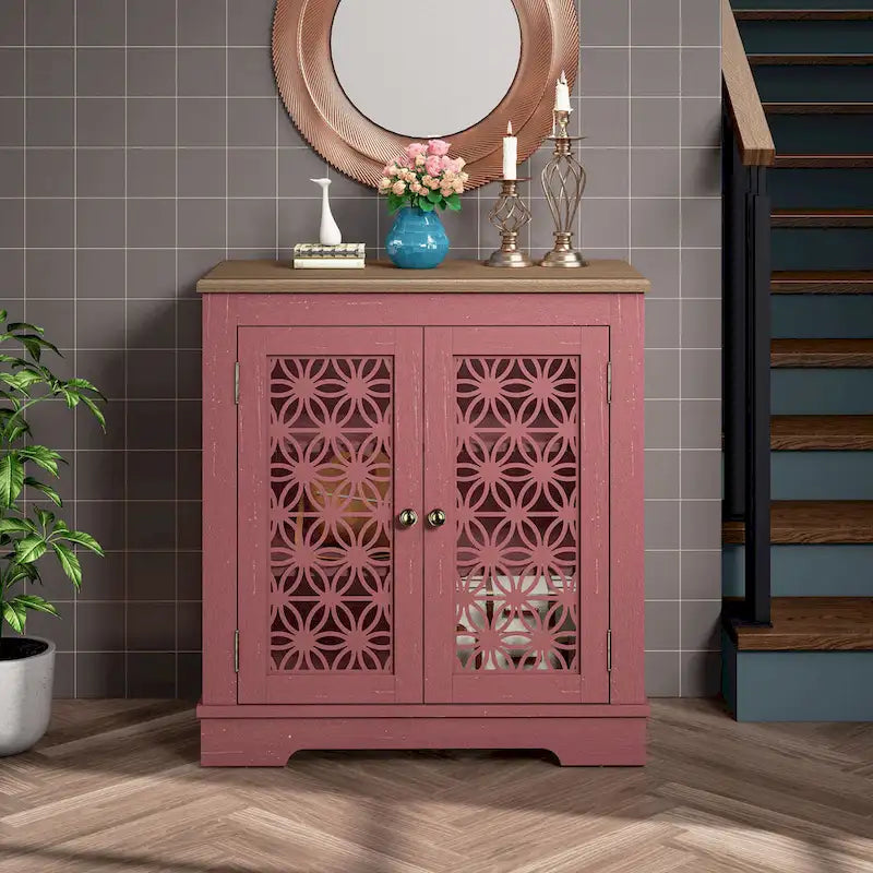 31 in. 2-Door Accent Storage Buffet Cabinet Sideboard - 31 in Width