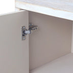 Wooden Farmhouse 4-Door Sideboard with Adjustable Shelves