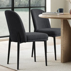 Linen Upholstered Dining Chair(Set of 2)