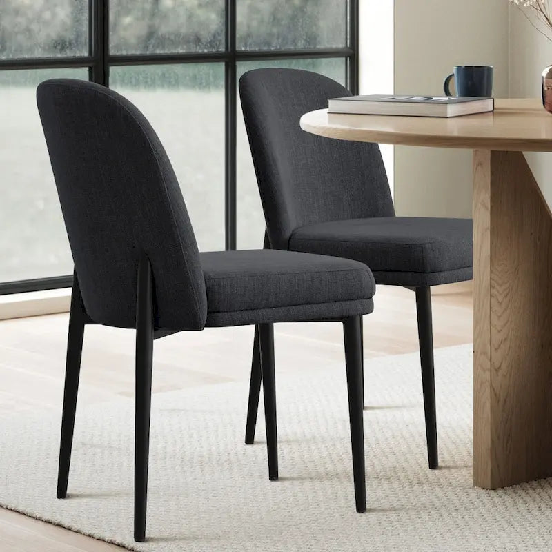 Linen Upholstered Dining Chair(Set of 2)