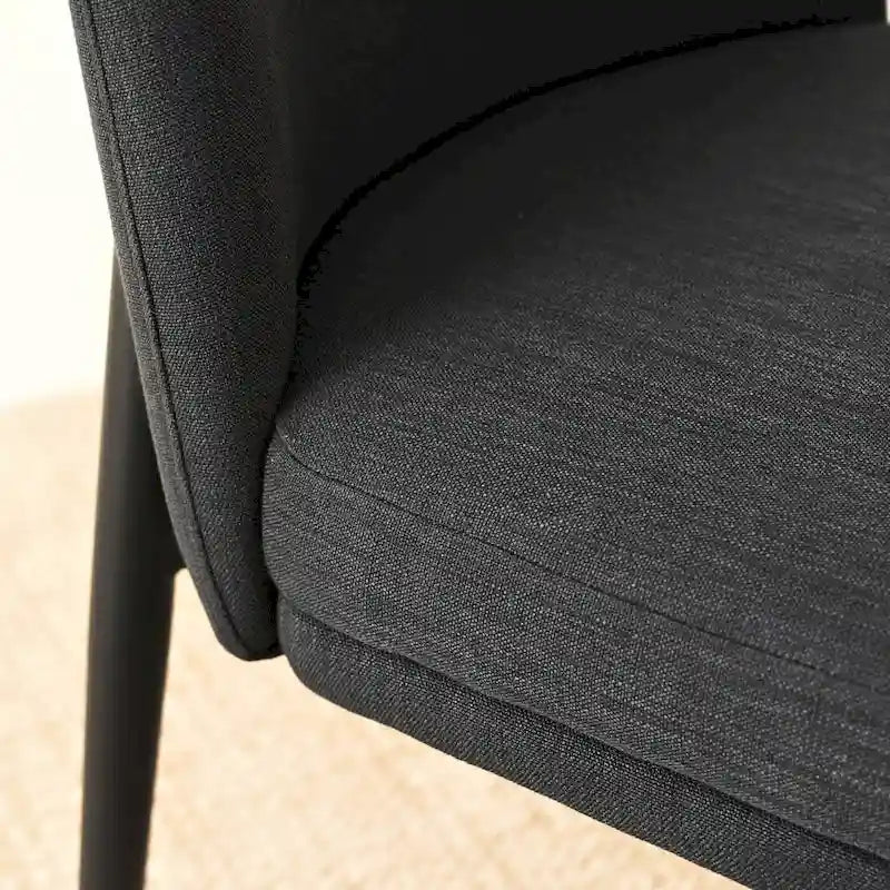 Linen Upholstered Dining Chair(Set of 2)