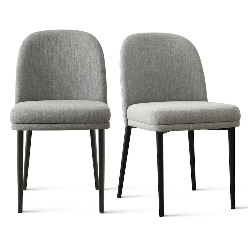Linen Upholstered Dining Chair(Set of 2)