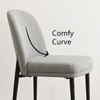 Linen Upholstered Dining Chair(Set of 2)