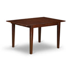 East West Furniture Dining Table Set- A Rectangular Kitchen Table and Kitchen Dining Chairs, Mahogany (Pieces Options)