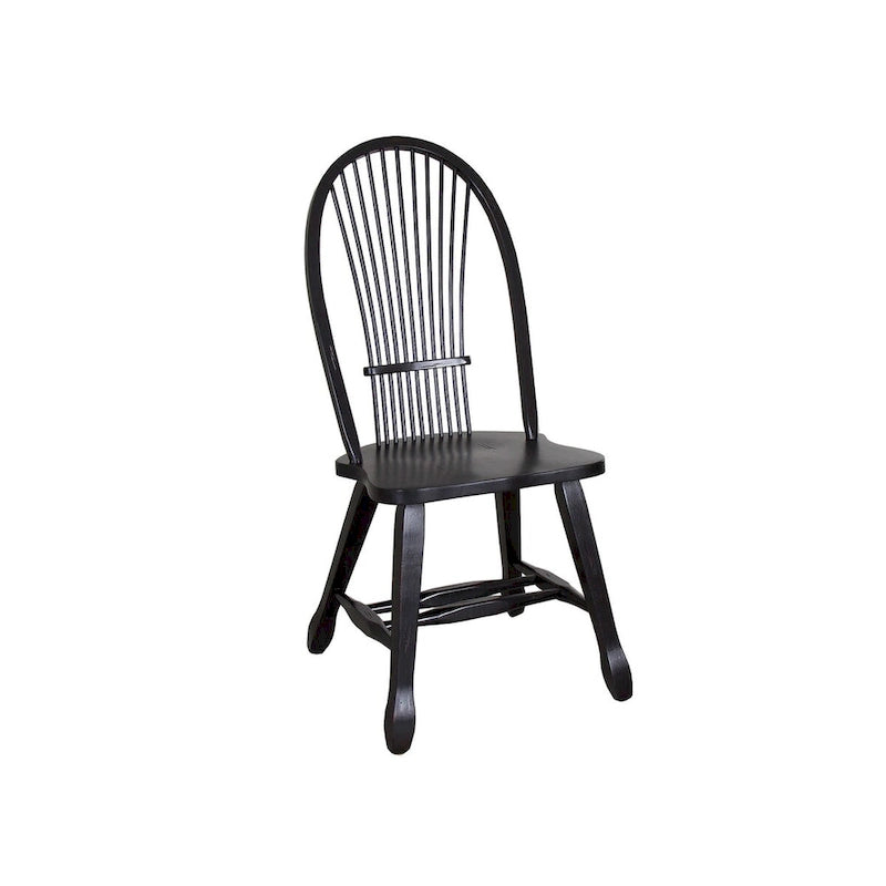 Treasures Rustic Oak Black Sheaf Back Dinette Set (5 Pieces)