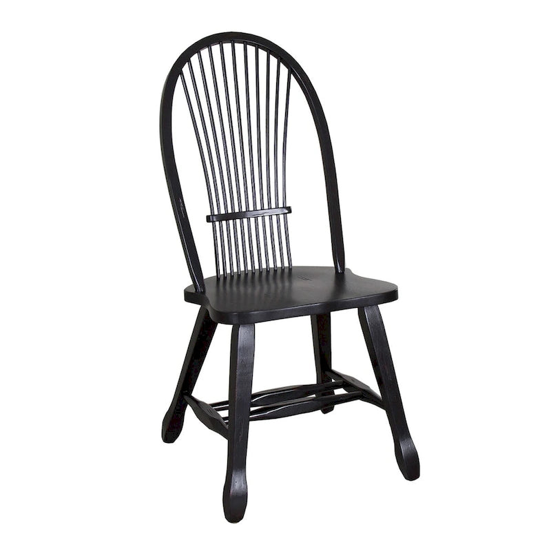 Treasures Rustic Oak Black Sheaf Back Dinette Set (5 Pieces)