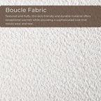 Furniture of America Beau II Mid-century 2-Pack Walnut Dining Chair Set with Boucle Upholstery