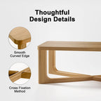 Rectangle Solid Wood Oak Coffee Table End Table