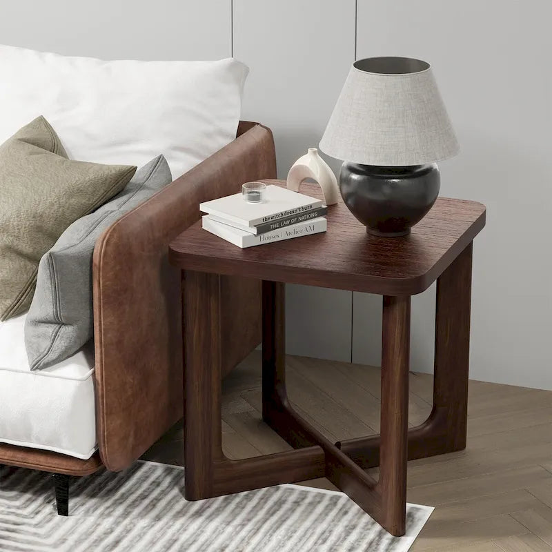 Rectangle Solid Wood Oak Coffee Table End Table