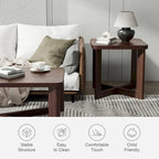 Rectangle Solid Wood Oak Coffee Table End Table