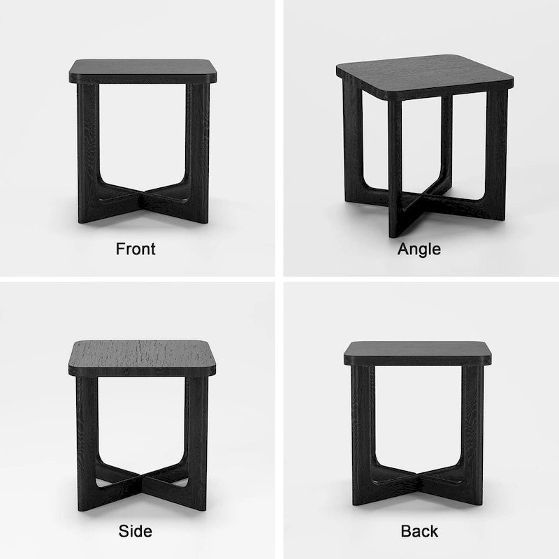 Rectangle Solid Wood Oak Coffee Table End Table