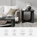 Rectangle Solid Wood Oak Coffee Table End Table