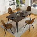 HomyLin Dining Set for 4 with Upholster Chairs, Kitchen Table with 4 Chairs