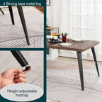 HomyLin Dining Set for 4 with Upholster Chairs, Kitchen Table with 4 Chairs