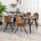 HomyLin Dining Set for 4 with Upholster Chairs, Kitchen Table with 4 Chairs