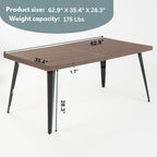 HomyLin Dining Set for 4 with Upholster Chairs, Kitchen Table with 4 Chairs