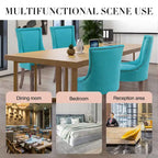 Traditional Tufted Ultra Upholstered Wingback Dining Chair Set of 2