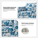 Erkenbald Modern Slipcovered Swivel Chair with Removable Cushion Set of 2 by HULALA HOME