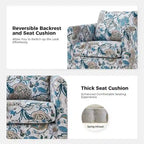 Erkenbald Modern Slipcovered Swivel Chair with Removable Cushion Set of 2 by HULALA HOME