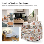 Erkenbald Modern Slipcovered Swivel Chair with Removable Cushion Set of 2 by HULALA HOME