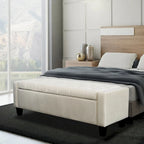 Porthos Home Warren Velvet Button Tufted Storage Bench