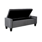 Porthos Home Warren Velvet Button Tufted Storage Bench