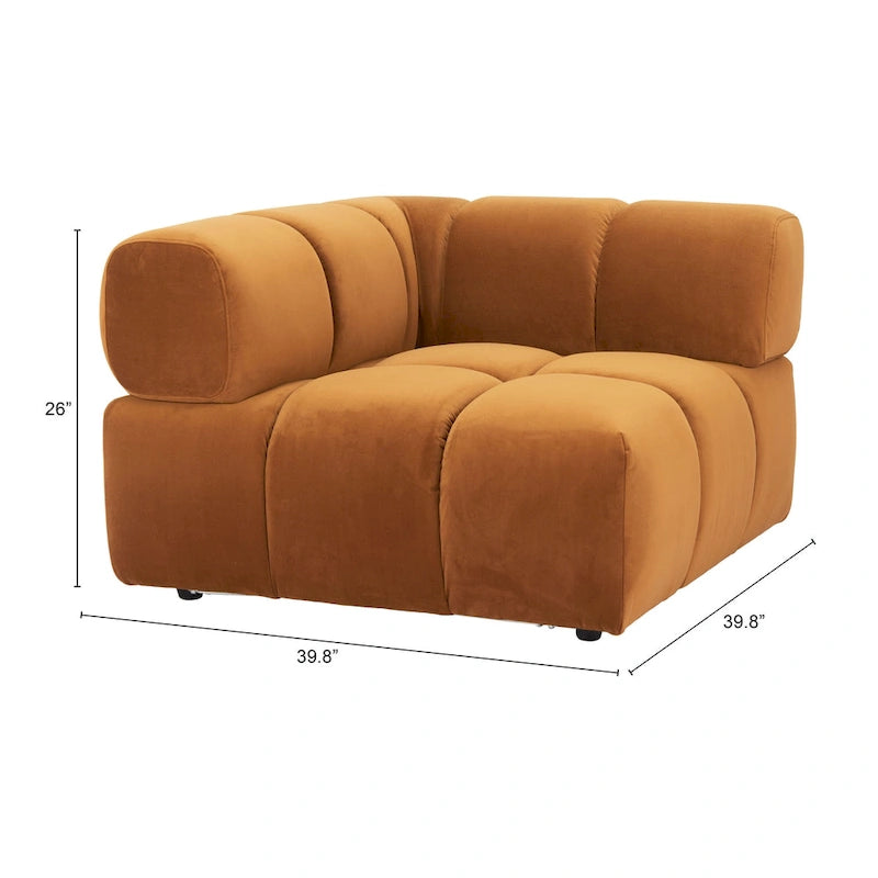 Rist Corner Chair Brown