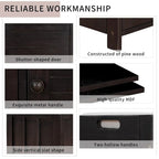 Storage Bench with 3 Doors Shoe Bench with Removable Cushion