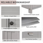 Storage Bench with 3 Doors Shoe Bench with Removable Cushion