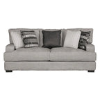 Furniture of America Aiden Contemporary Track Arms Sofa with Loose Back Pillows and Wooden Legs