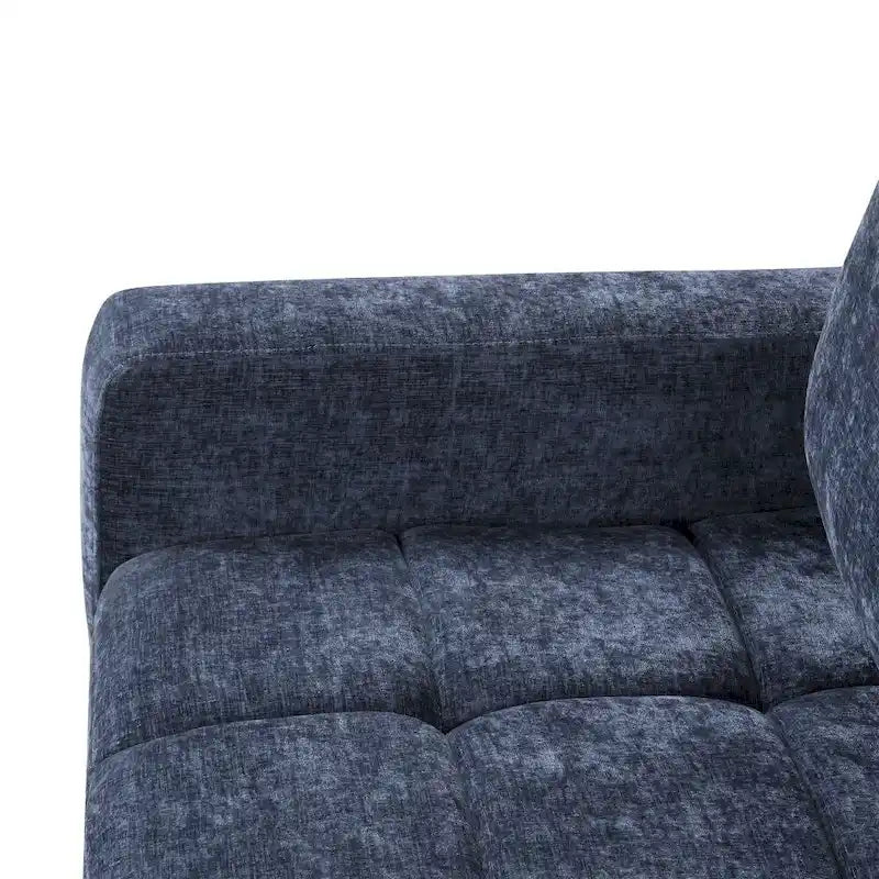 Soft Upholstered Sectional Sofa Bed with Storage Space, Suitable for Living Rooms and Apartments