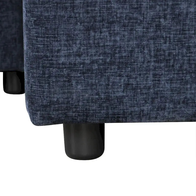 Soft Upholstered Sectional Sofa Bed with Storage Space, Suitable for Living Rooms and Apartments