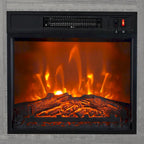 58-inch Grey Electric Fireplace TV Stands Console Table with 18 Electric Fireplace