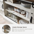 75 Farmhouse TV Stand, Media Console Table, Entertainment Center