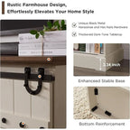 75 Farmhouse TV Stand, Media Console Table, Entertainment Center