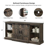 75 Farmhouse TV Stand, Media Console Table, Entertainment Center