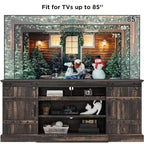 75 Farmhouse TV Stand, Media Console Table, Entertainment Center
