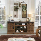 75 Farmhouse TV Stand, Media Console Table, Entertainment Center