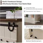 75 Farmhouse TV Stand, Media Console Table, Entertainment Center