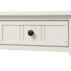 Daisy Series Console Table Traditional Design with Two Drawers and Bottom Shelf Acacia Mangium